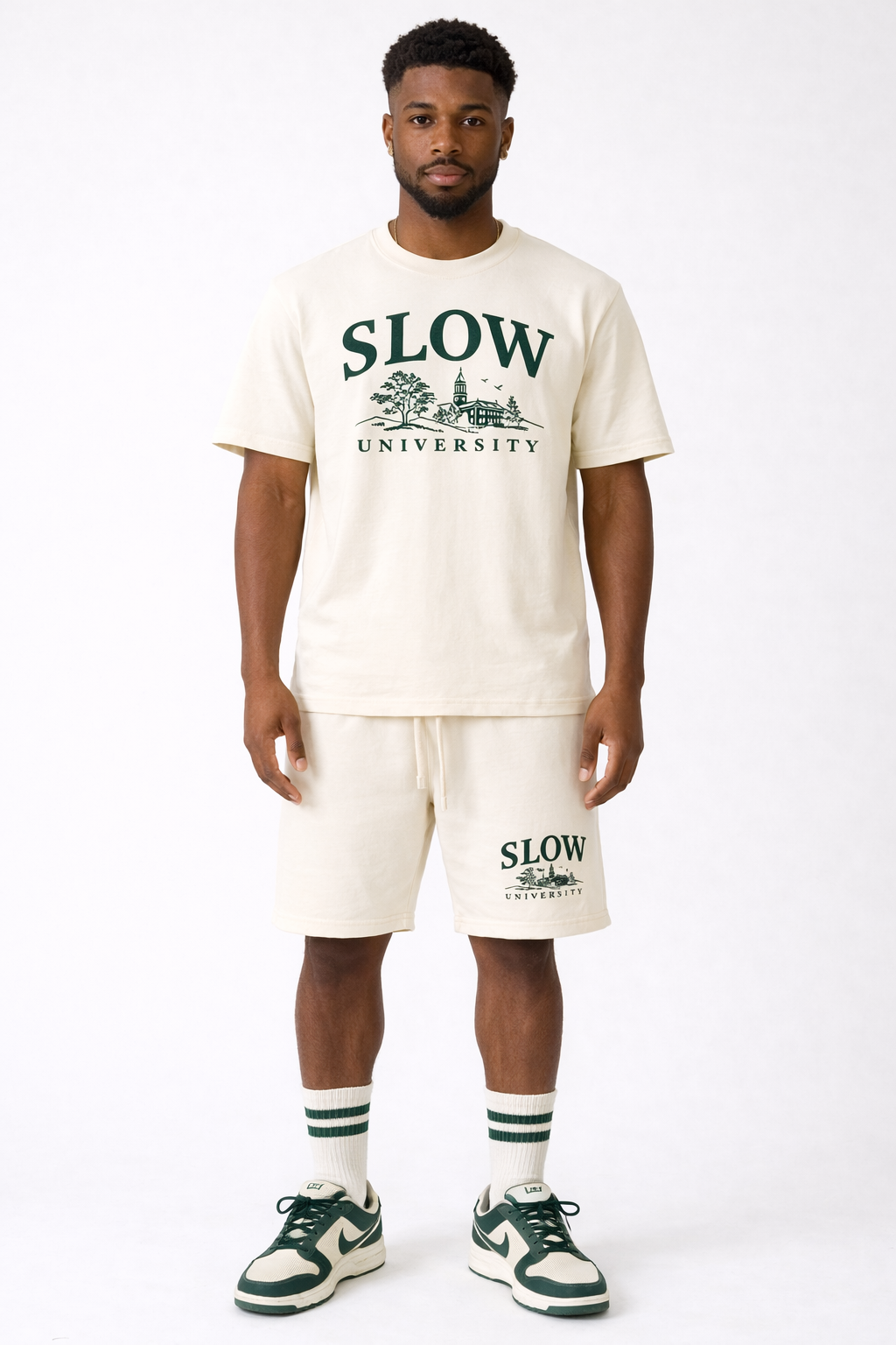 Slow University Cream Campus Set