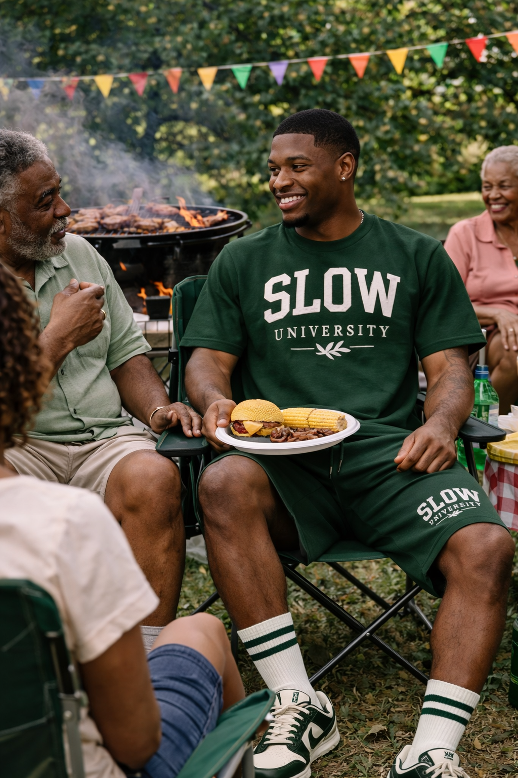 Slow University Forest Green Classic Set